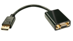 Lindy DisplayPort to VGA Adapter - Adattatore video esterno - D-Sub, DisplayPort - nero